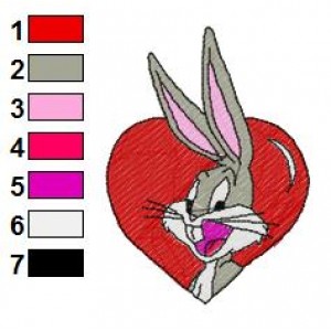 Looney Tunes Bugs Bunny 07 Embroidery Design